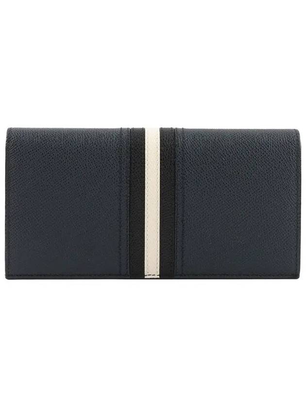 TALIRO Three Stripes Logo Long Wallet Blue - BALLY - BALAAN 4