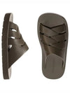 Flintston Intrecciato Matte Rubber Sandals Solid - BOTTEGA VENETA - BALAAN 2