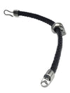 Men's Skull Leather Bracelet Black - ALEXANDER MCQUEEN - BALAAN 4