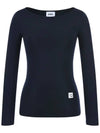 Slim fit long sleeve t-shirt MW3ME235D NVY - P_LABEL - BALAAN 10