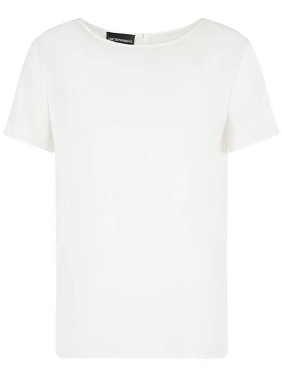 Round Neck Short Sleeve T-Shirt White - EMPORIO ARMANI - BALAAN 2