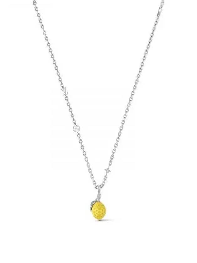 LV Fruits Limon Pendant Necklace Silver - LOUIS VUITTON - BALAAN 2