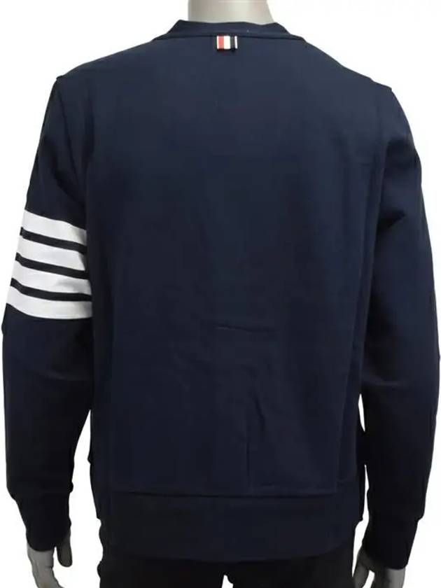 Classic V-Neck 4 Bar Stripe Cardigan Navy - THOM BROWNE - BALAAN 5