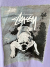 AU Australian Bulldog Slim Crop T-Shirt ST1235005 Washed Violet WOMENS - STUSSY - BALAAN 3