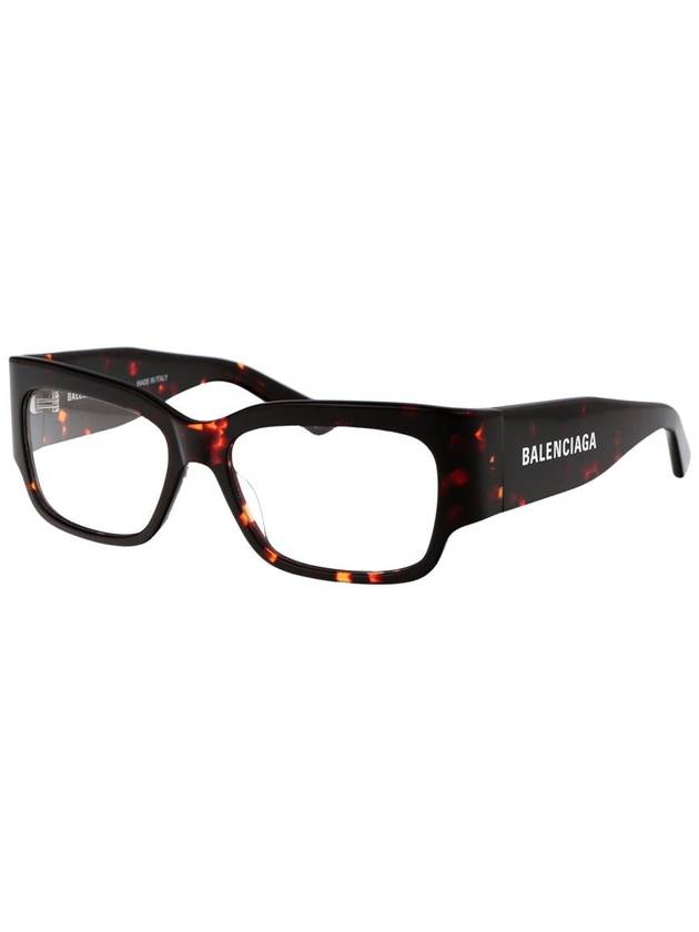 Eyewear Havana Rectangular Eyeglasses Red Black - BALENCIAGA - BALAAN 3