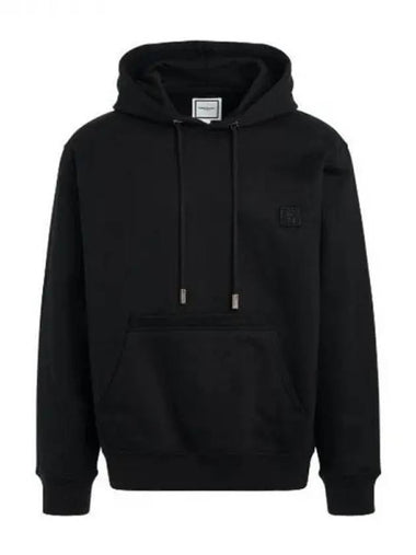 Back Logo Cotton Hoodie Black - WOOYOUNGMI - BALAAN 1