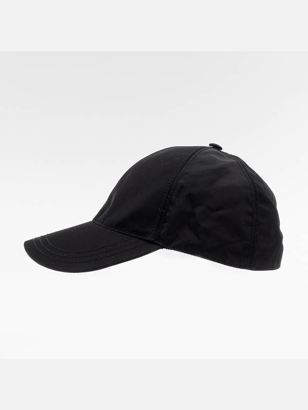 Triangle Logo Re Nylon Ball Cap Black - PRADA - BALAAN 6