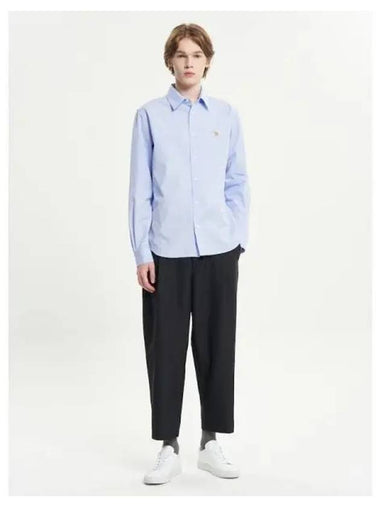 Men s Crop Pleated Tailored Pants Trousers Light Anthracite Domestic Product - MAISON KITSUNE - BALAAN 1