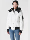 Troy cloud hood padded white - MOOSE KNUCKLES - BALAAN 2