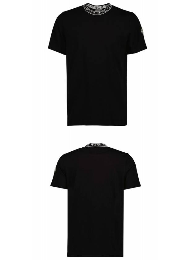 Logo Short Sleeve T-Shirt Black - MONCLER - BALAAN 5