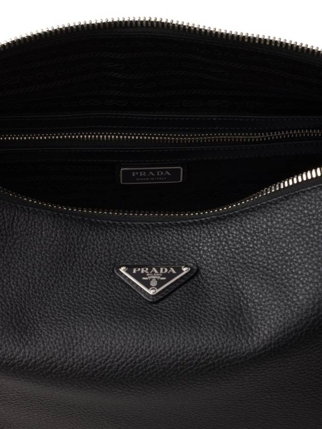 Leather Cross Bag Black - PRADA - BALAAN 8