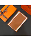 Wallet Citizen Twill Long Wallet Calfskin Gold Brown - HERMES - BALAAN 9