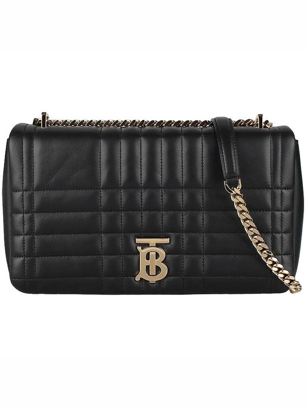 Lola Quilted Leather Medium Cross Bag Black - BURBERRY - BALAAN 3