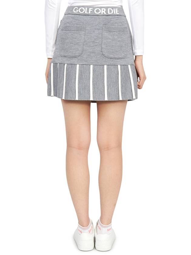 Sylvie Knit Skirt Gray - MARK & LONA - BALAAN 5