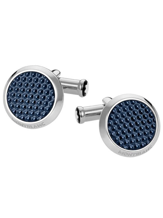 Meisterst?ck Steel Lacquered Cufflinks Blue - MONTBLANC - BALAAN 2