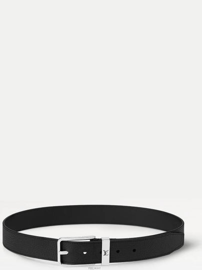 Pont Neuf 35MM Leather Belt Black - LOUIS VUITTON - BALAAN 2