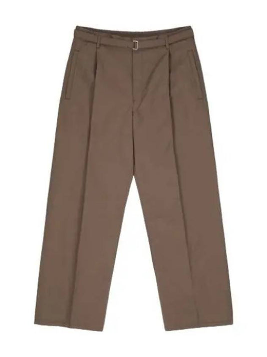 Easy Belt Pants Brown Slacks Suit - LEMAIRE - BALAAN 1