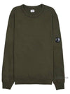 Light Fleece Sweatshirt Green - CP COMPANY - BALAAN 11