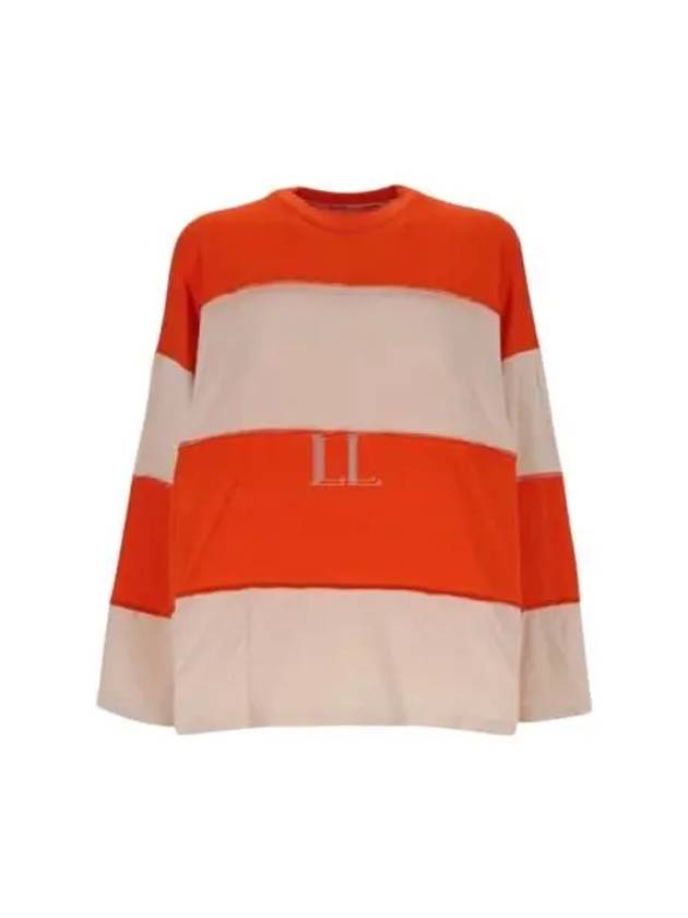 3/4 Cut Over Long Sleeve T-Shirt Orange - SUNNEI - BALAAN 2