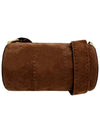 Logo Buckle Suede Cross Bag Brown - MAX MARA - BALAAN 3