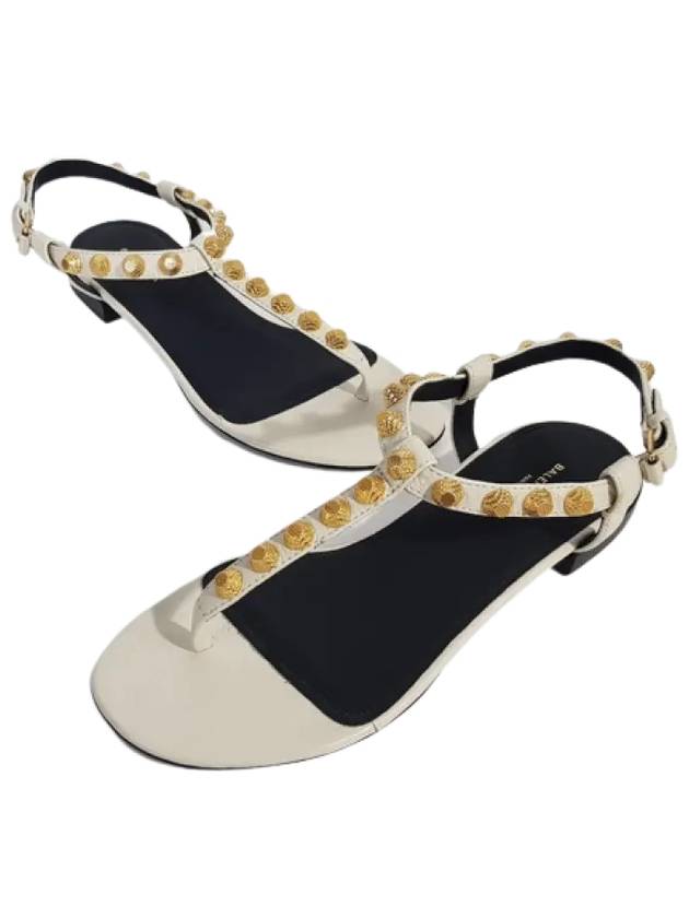 Stud Strap Sandals White - BALENCIAGA - BALAAN 3