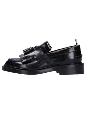 RWB Tassel Leather Loafers Black Shoes - THOM BROWNE - BALAAN 1