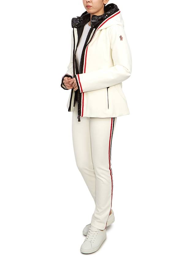 Grenoble Jockeys Ski Hooded Jacket White - MONCLER - BALAAN 8