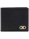 ID Window Gancini Half Wallet Black - SALVATORE FERRAGAMO - BALAAN 2