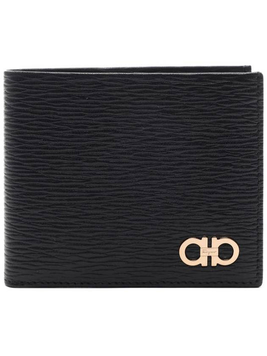 ID Window Gancini Half Wallet Black - SALVATORE FERRAGAMO - BALAAN 2