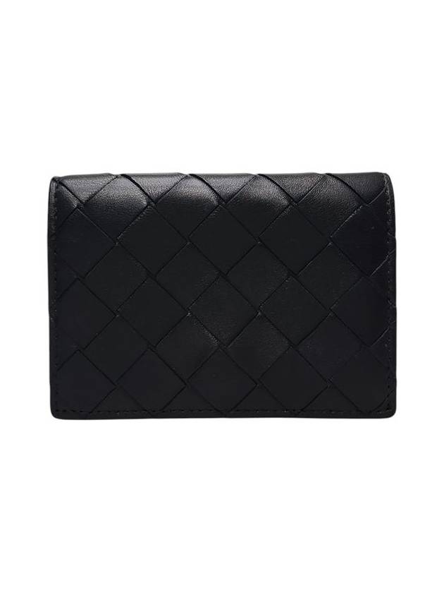 667141 Black Intrecciato Card Business Holder - BOTTEGA VENETA - BALAAN 1