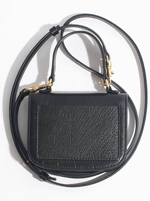 Tangle Logo Mini Calfskin Leather Cross Bag Black - JIL SANDER - BALAAN 3