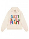 Men's Logo Patch Felted Hoodie Ivory - GUCCI - BALAAN 2