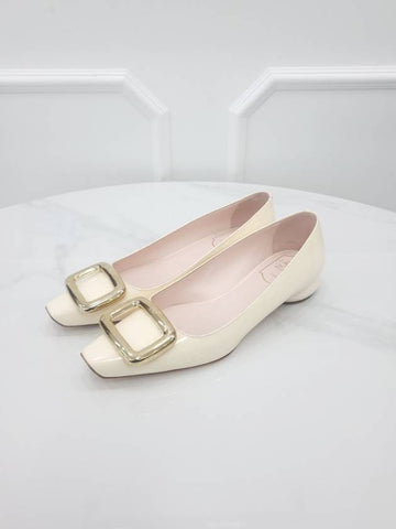 Viv Shock Off White Flat Shoes 38 5 - ROGER VIVIER - BALAAN 1