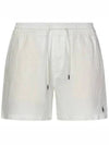 Embroidered Pony Logo Prepster Linen Shorts White - POLO RALPH LAUREN - BALAAN 2