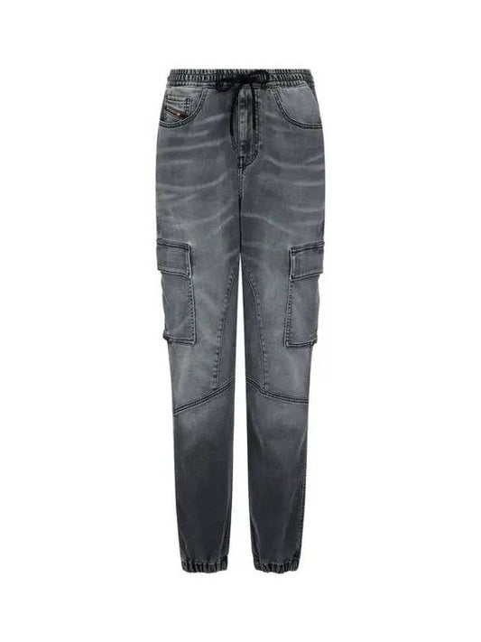 Women s Washed Easy Cargo Jogg Jeans 2051 D URSY Dark Gray - DIESEL - BALAAN 1