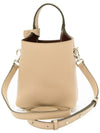 Micro Leather Mini Tote Bag Beige - TOD'S - BALAAN 4