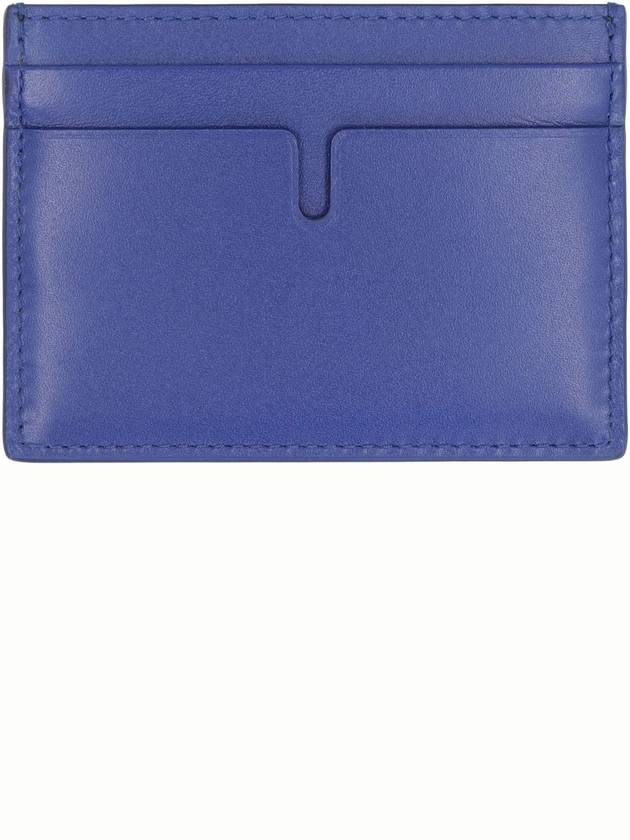 EKD Leather Card Wallet Blue - BURBERRY - BALAAN 4