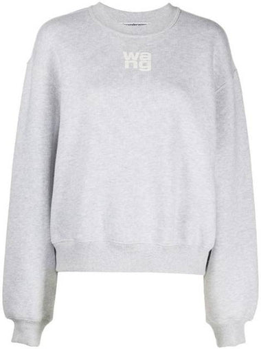 Logo Print Sweatshirt Grey - ALEXANDER WANG - BALAAN 1