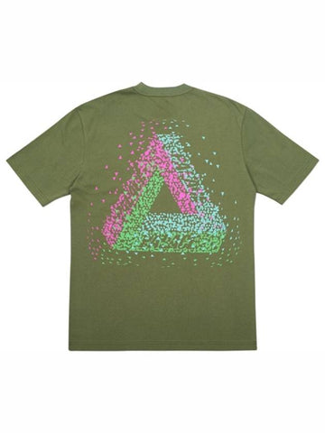 TRI FLECT TSHIRT Khaki Olive - PALACE - BALAAN 1