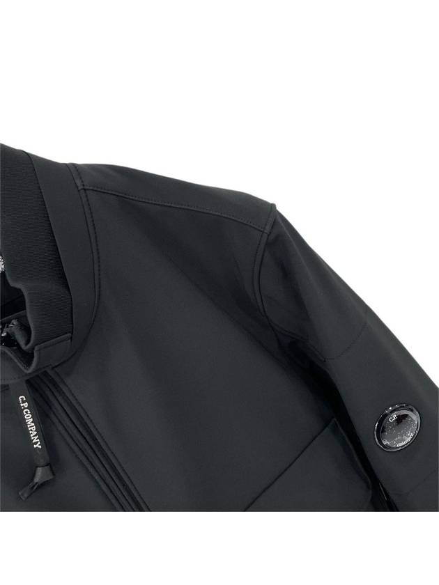 Lens Wappen Shell R Zip-Up Jacket Black - CP COMPANY - BALAAN 5