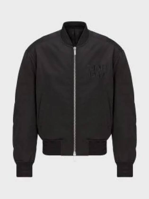 Logo Embroided Bomber Jacket Black - DIOR - BALAAN 2