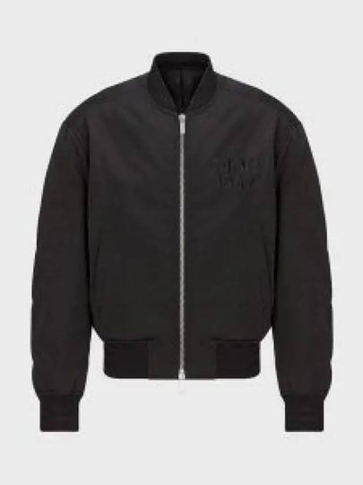 Logo Embroided Bomber Jacket Black - DIOR - BALAAN 2