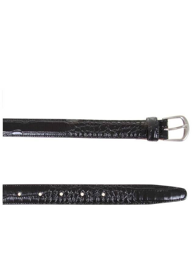 DSQUARED2 Crocodile Effect Leather Belt - DSQUARED2 - BALAAN 2