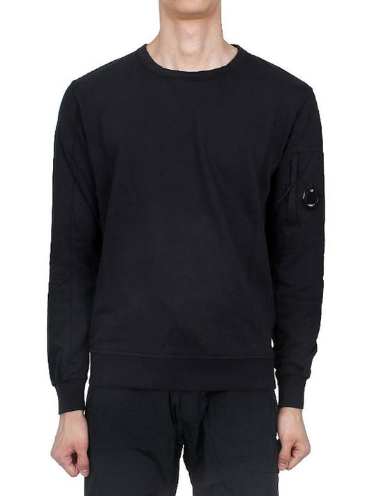 Light Fleece Sweatshirt Black - CP COMPANY - BALAAN 2