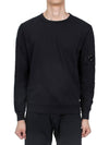 Light Fleece Sweatshirt Black - CP COMPANY - BALAAN 3