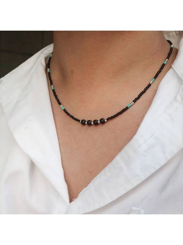 Men s Beads Necklace Layered CLEF SYNCOPOSE NEC - BASSCLEF - BALAAN 1