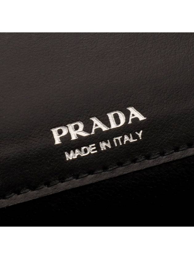 Black Saffiano Silver Envelope Mini Cross Bag - PRADA - BALAAN 9