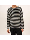 Minquiers Modern Stripe Long Sleeve T-Shirt Noir - SAINT JAMES - BALAAN 3