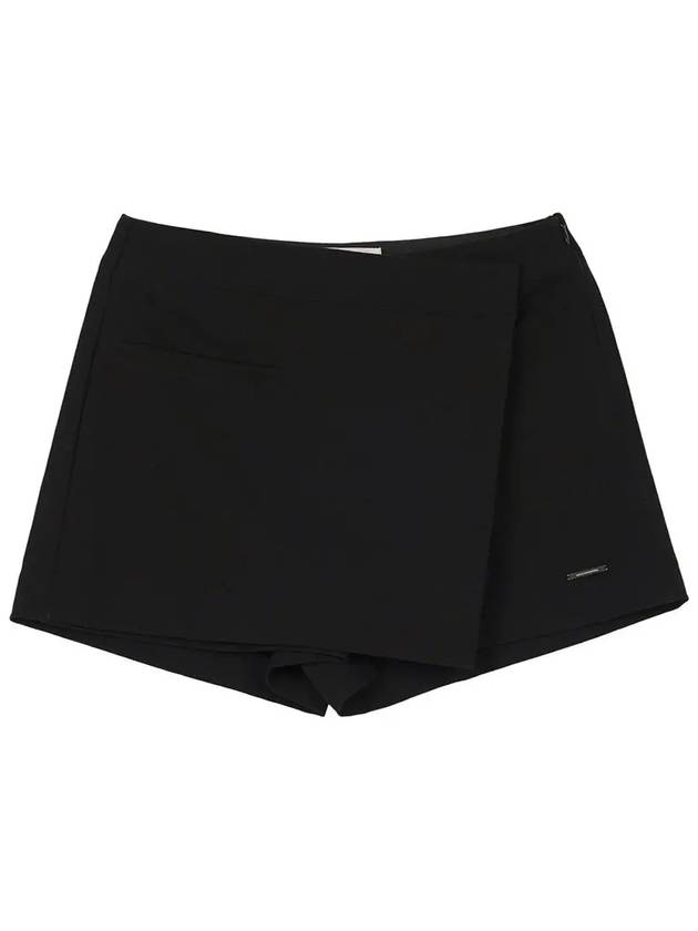 Classic Fake Wrap Skirt Pants_Black - HARDCORE HAPPINESS - BALAAN 2