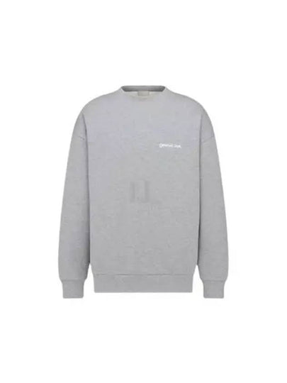 Tag Oversized Cut Sweatshirt Grey - DIOR - BALAAN 2